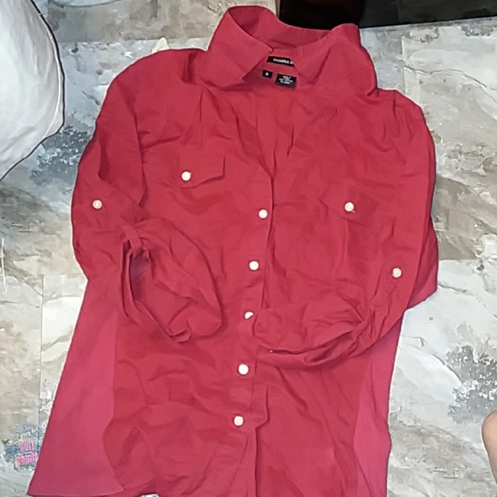 red button up